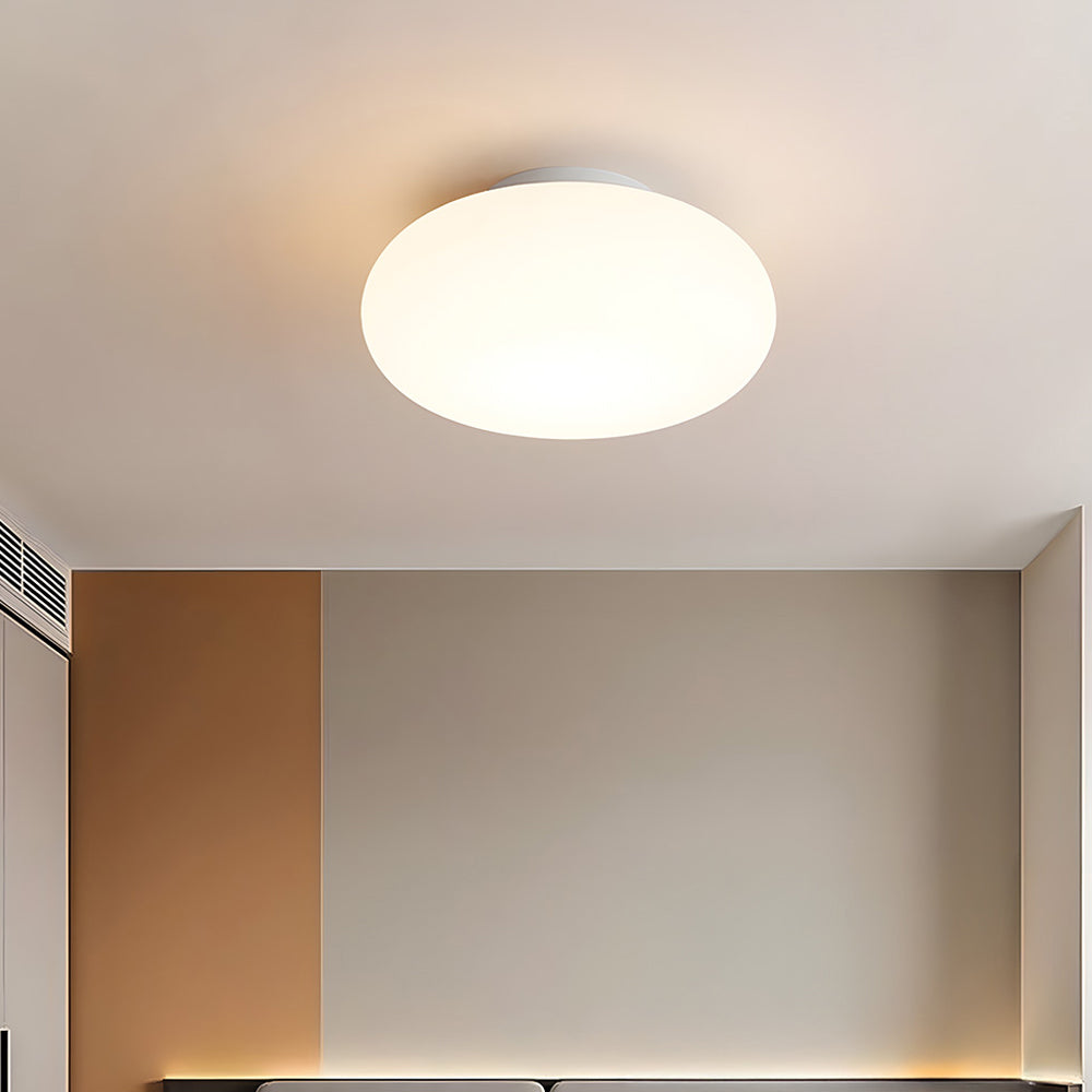 Modern Iron Ceiling Light - Round lampshade Fixture for Bedroom