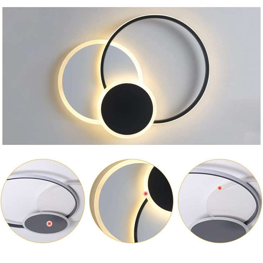 LED Flush Mount Ceiling Lamp - Elegant Acrylic Bedroom Light Fixture