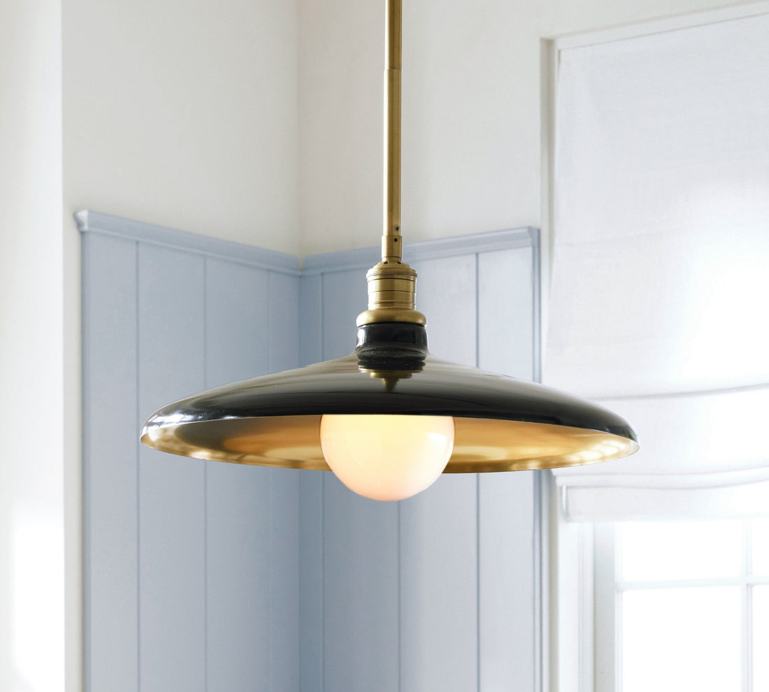 Forvara Rustic Pendant Light - Adjustable Metal Pole Lamp for Kitchen
