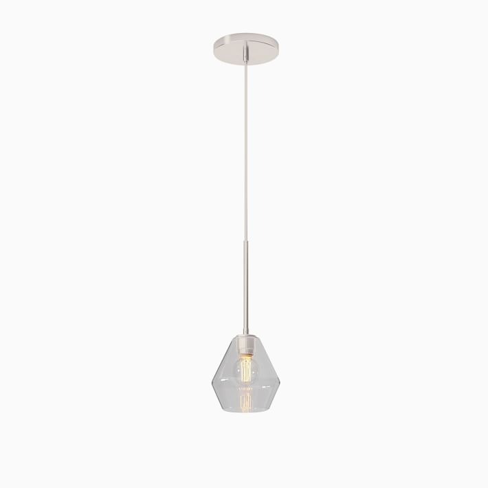 Merin Transparent Glass Sculpture Geometric Pendant Lamp