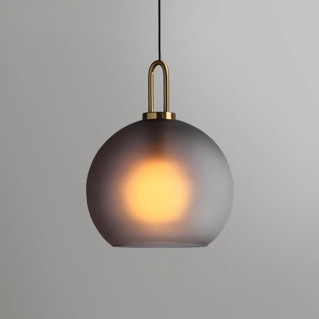 Kupferbeschichtete Glas-Plug-in-Hängeleuchte mit Kabel