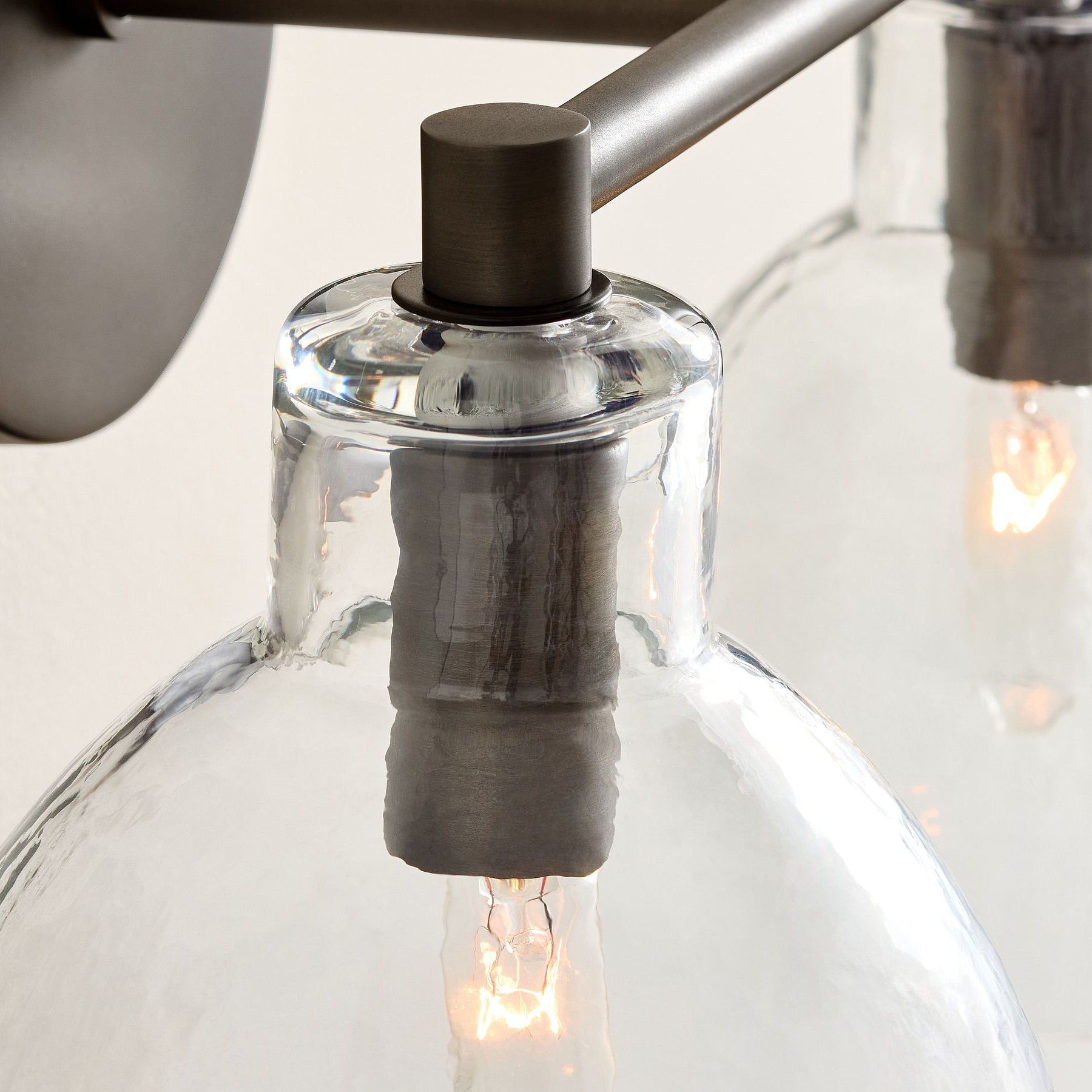 Glavira Recycled Glass Double Sconce - Indoor Brass Wall Lighting