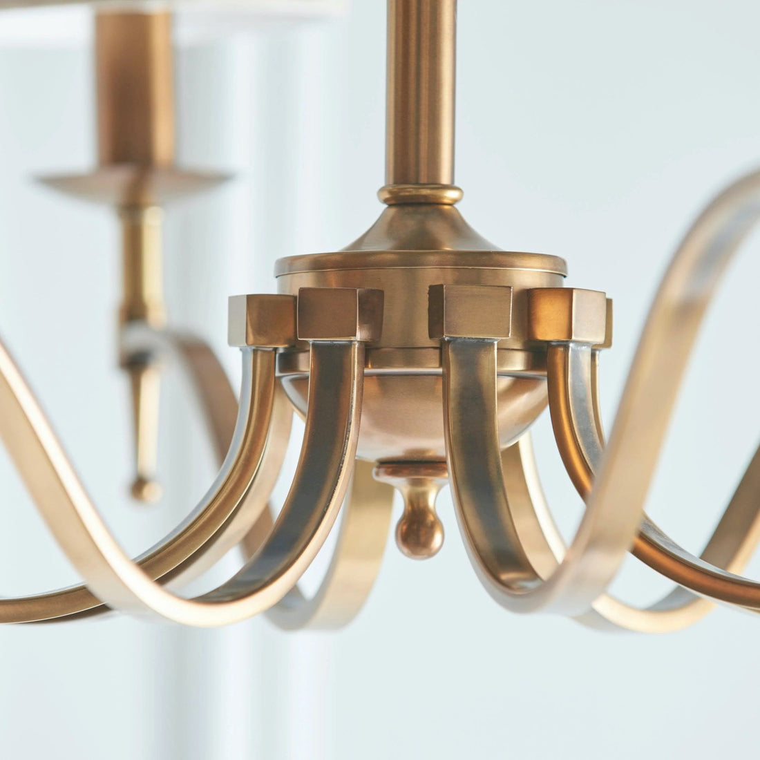 Tela Timeless Classic Elegant Multi Arm Stanford Chandelier - Metal Fabric Lighting for Living Room