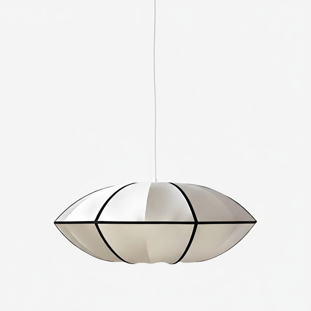 Orbina UFO Ribbon Pendant Light – Sculptural Disc Design Hanging Lamp for Living Room N61