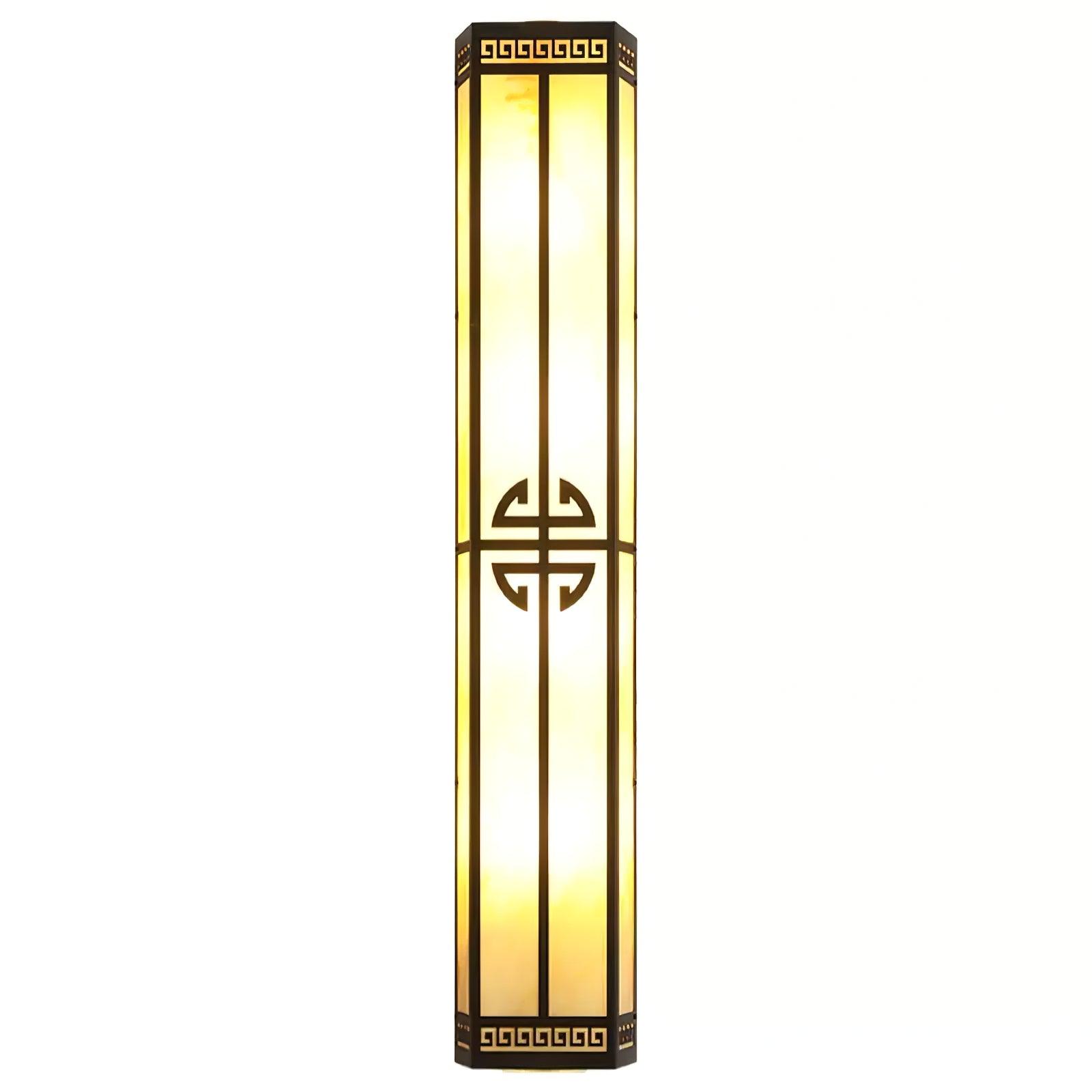 Schneeflocken-Wandleuchte aus Gipsmetall – quadratische, elegante Lampe für den Außenbereich
