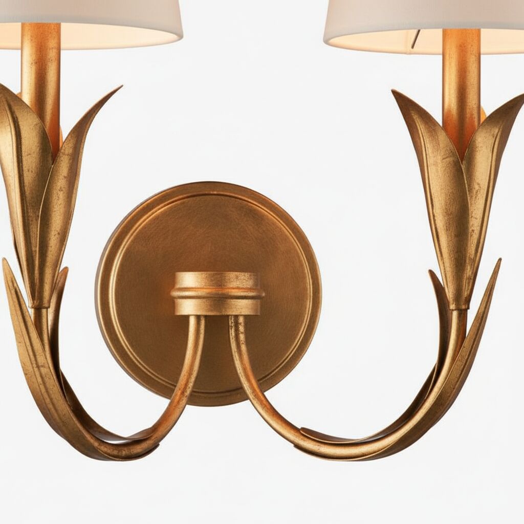 Duova Wall Lamp - Curved Reed-Like Metal Arms Design for Bedroom, Living Room or Bathroom