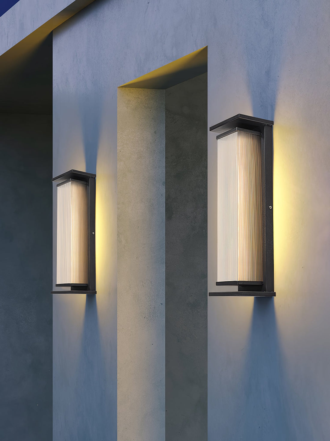 Rechteckige Außenwandleuchte - LED-Leuchte für Garten &amp; Terrasse