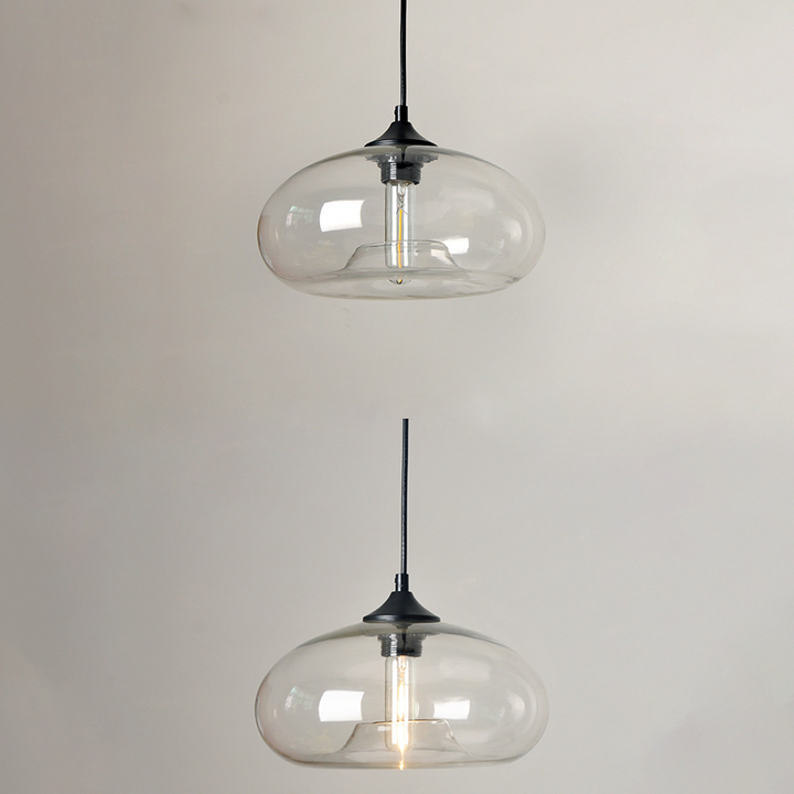 Artistic Glass Pendant Light - Colorful Unique Lamp for Dining Room