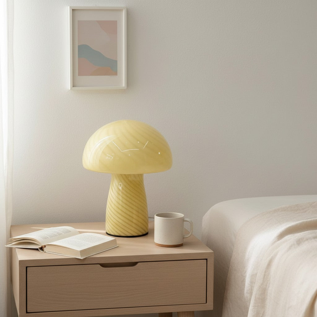 Striglow Mushroom Table Lamp – Artistic Visual Texture for Home and Office
