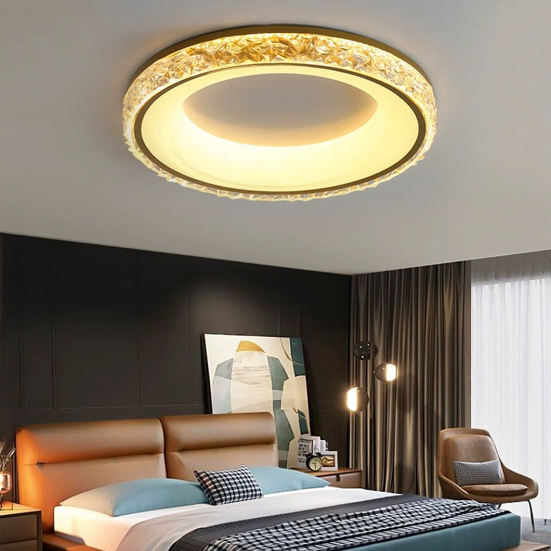 Flush Mount LED Ceiling Light – Round Acrylic Minimalist Fixture