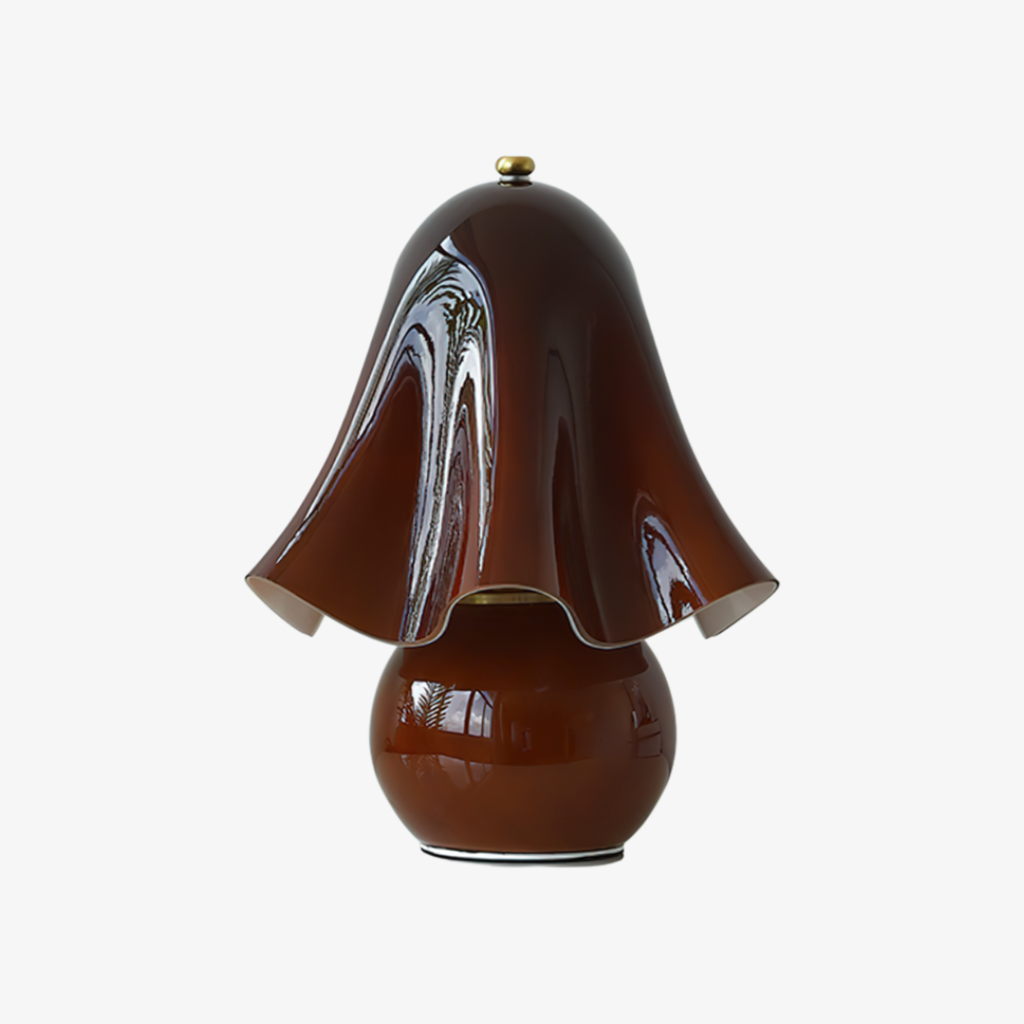 Dekorative Tischlampe Bellina – Skulpturale Glockenblumenform