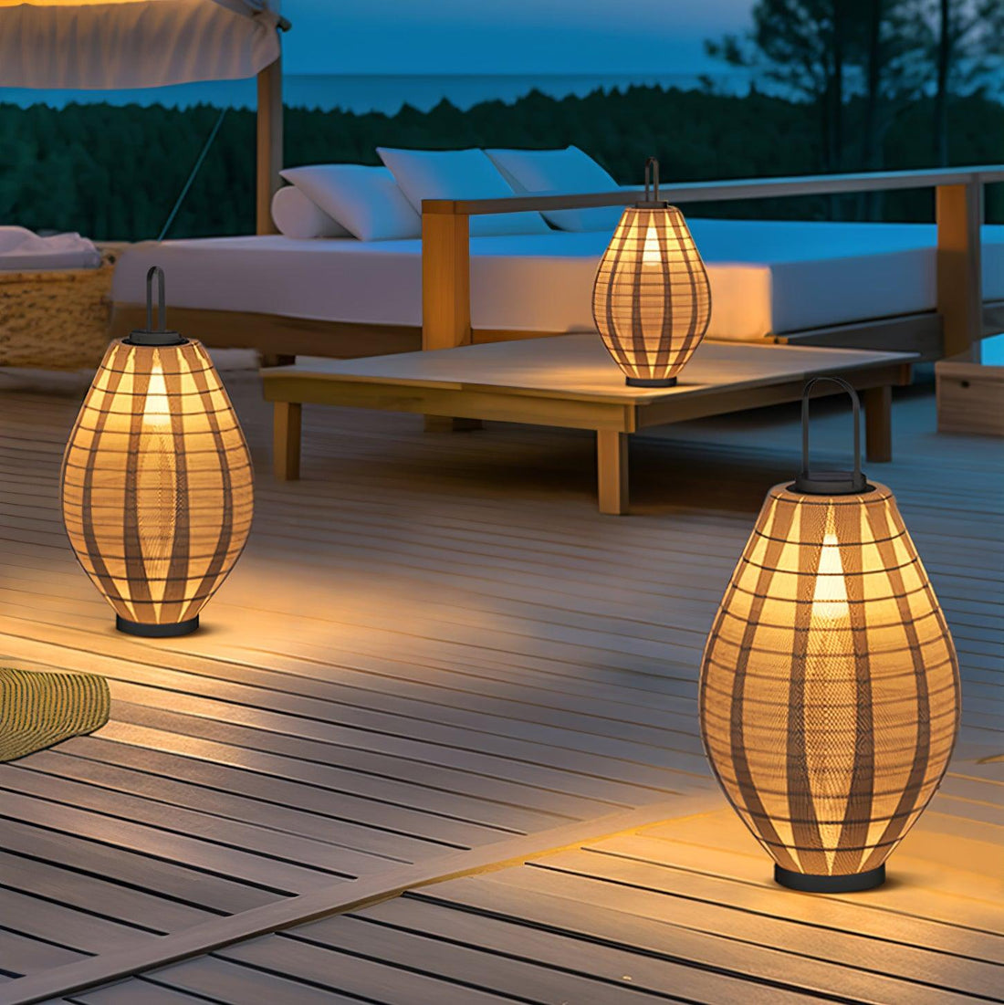 Mesh Beacon Outdoor Lamp - Waterproof Teardrop Stainless Steel Light