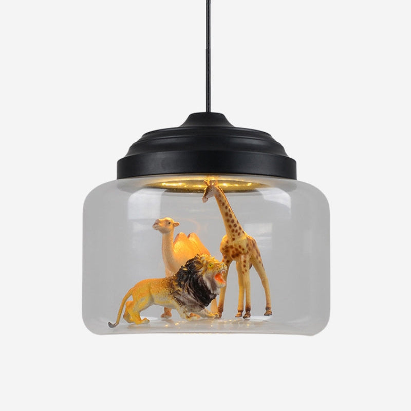 Creative Design Little Zoo Clear Glass Pendant Light
