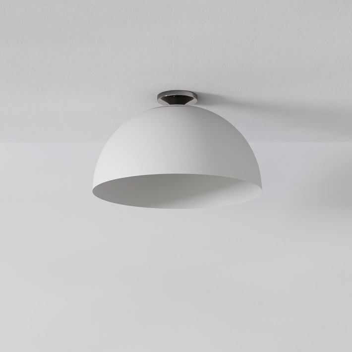 Parvion Metal Bowl Ceiling Lamp - Modern Flush Mount Light for Hallway