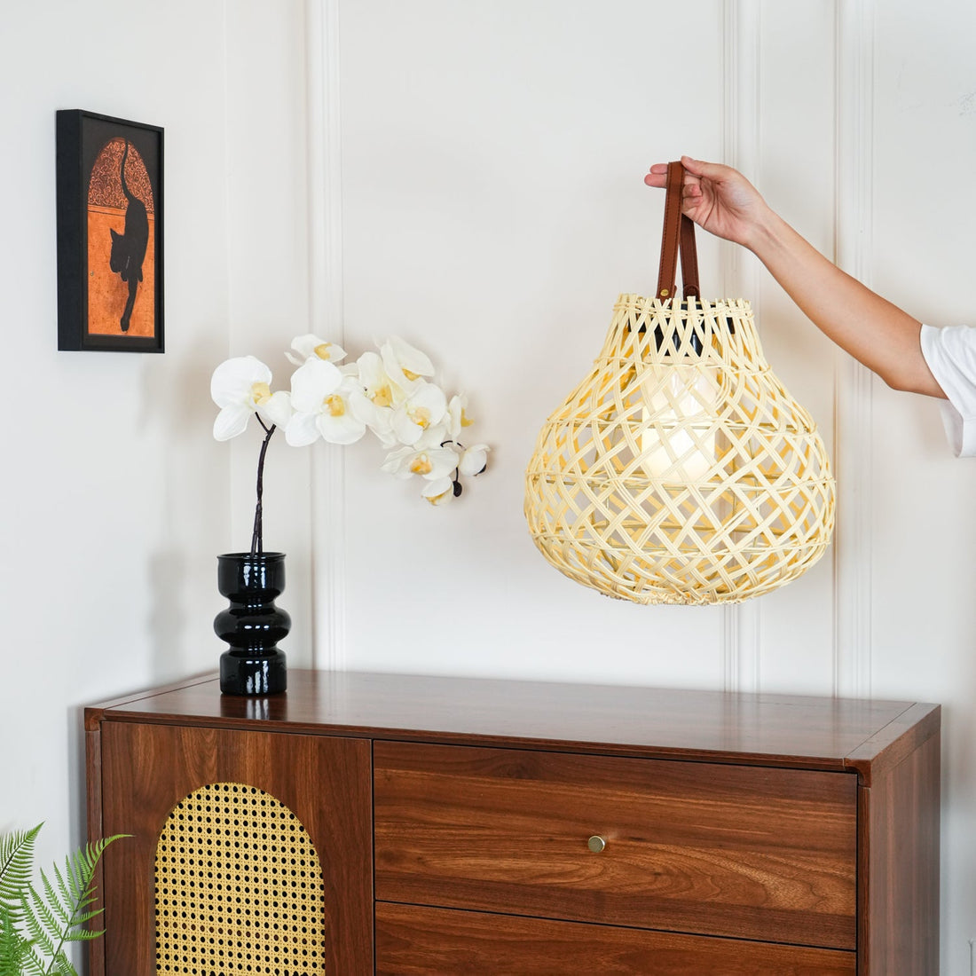 Woven Sphere Lantern Outdoor Lamp - Solar Outdoor Lamp Great