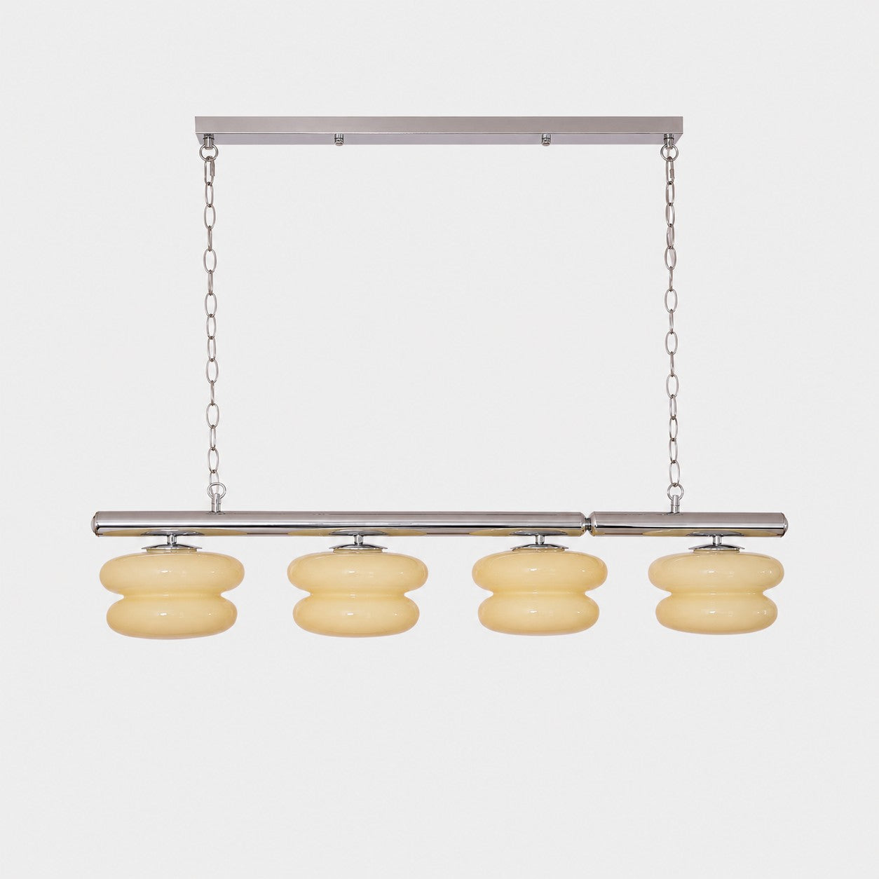 Cream layered glass 100 cm Bauhaus chandelier product view