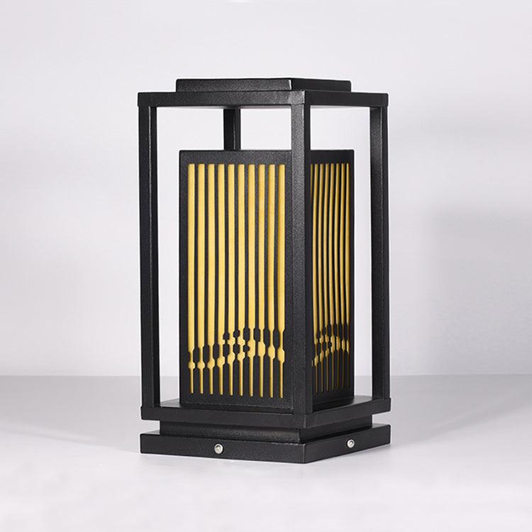 Quadratische Käfig-Gartenleuchte – Metall-Retro-Klassiker-Dekorlampe für den Außenbereich