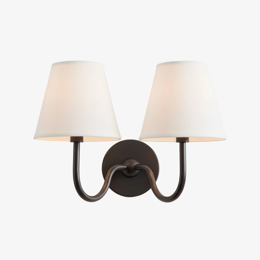 Luvora Vintage Pleated Shade Wall Lamp - Modern Brass Linen Wall Lighting