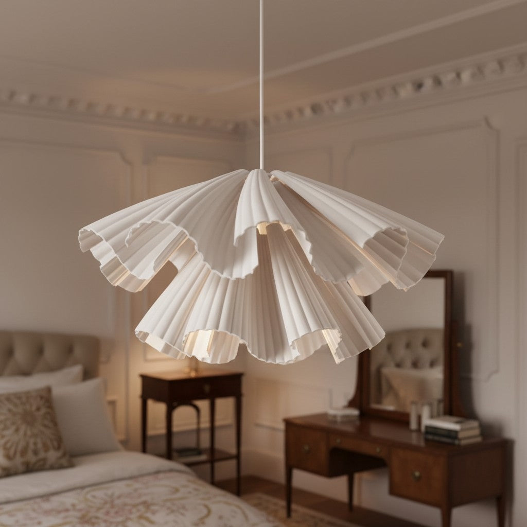 Elora Plastic Pendant Lamp – Lightweight Modern Design for Bedrooms or Living Rooms