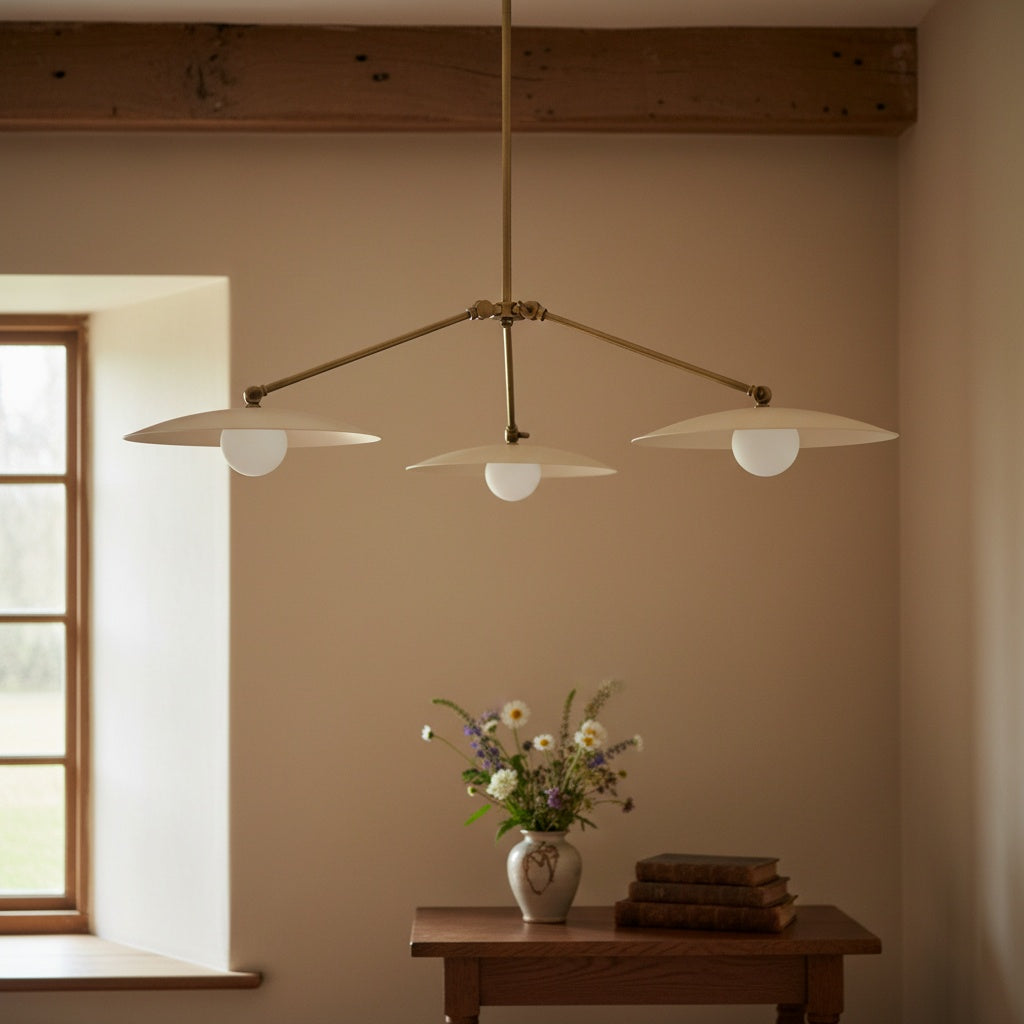 Curva Metall Antik Messing Kronleuchter - Moderne Industrielle Beleuchtung Anhänger