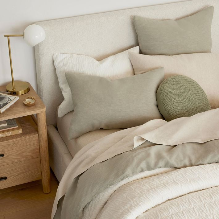 Brina Glass USB Table Lamp - Modern Bedside Desk Light with Style