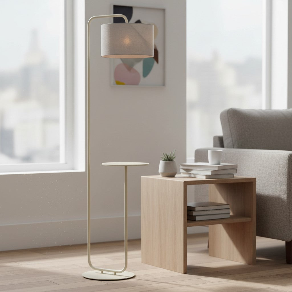 Lirra Multi-Functional Floor Lamp with Table-Top Design – Stylish Standing Lamp for Living Areas