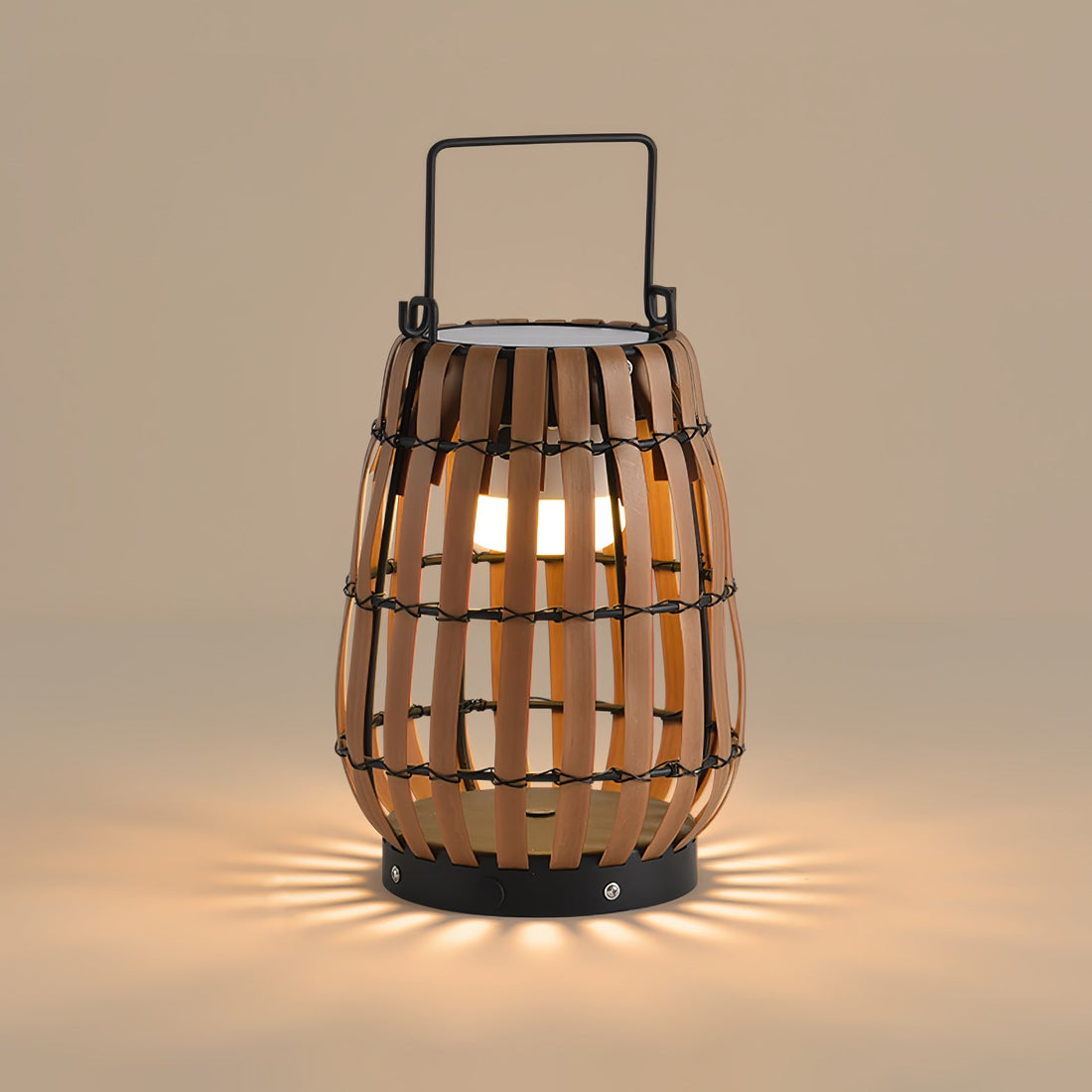 Tropic Braid Outdoor Lamp - Faux-Rattan Metal Waterproof