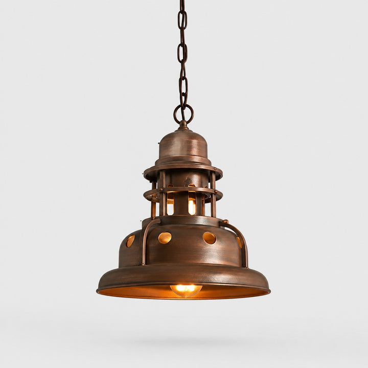 Vintage-Pendelleuchte aus Eisen im Industriestil