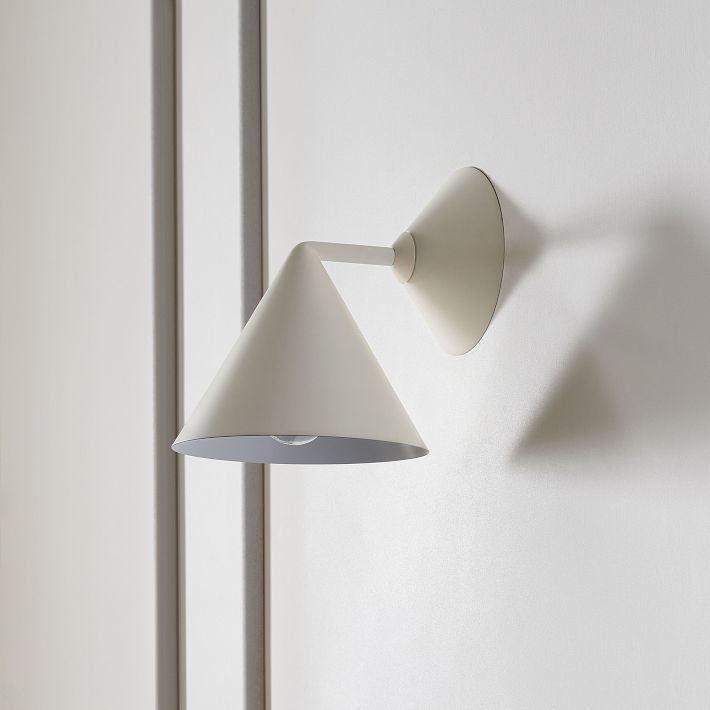 Brivana Modern Metal Wall Light - Cone Brass Sconce for Hallway