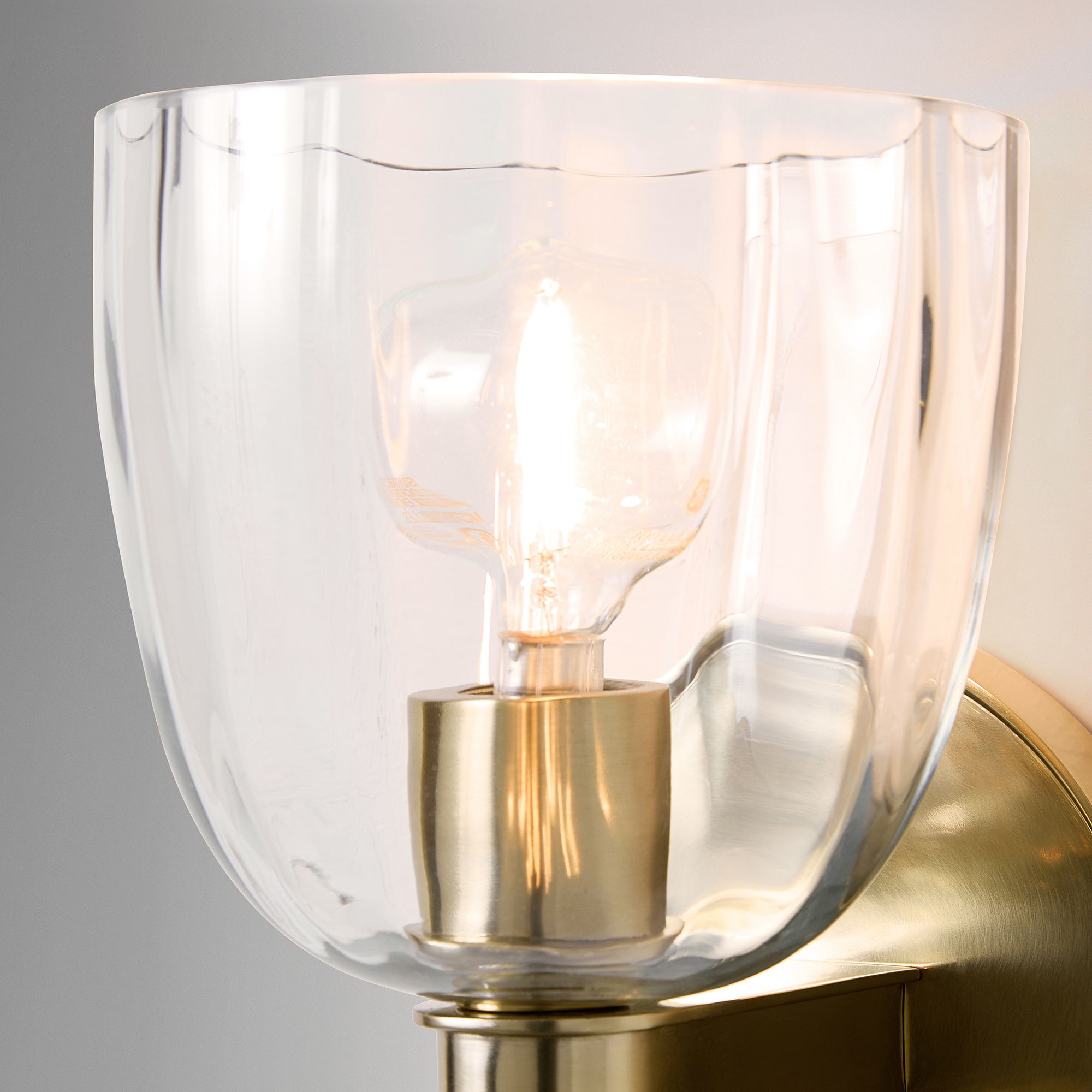 Vega Glass Minimalist Globe Wall Sconce Soft Diffused Glow Available in One or Two Lights