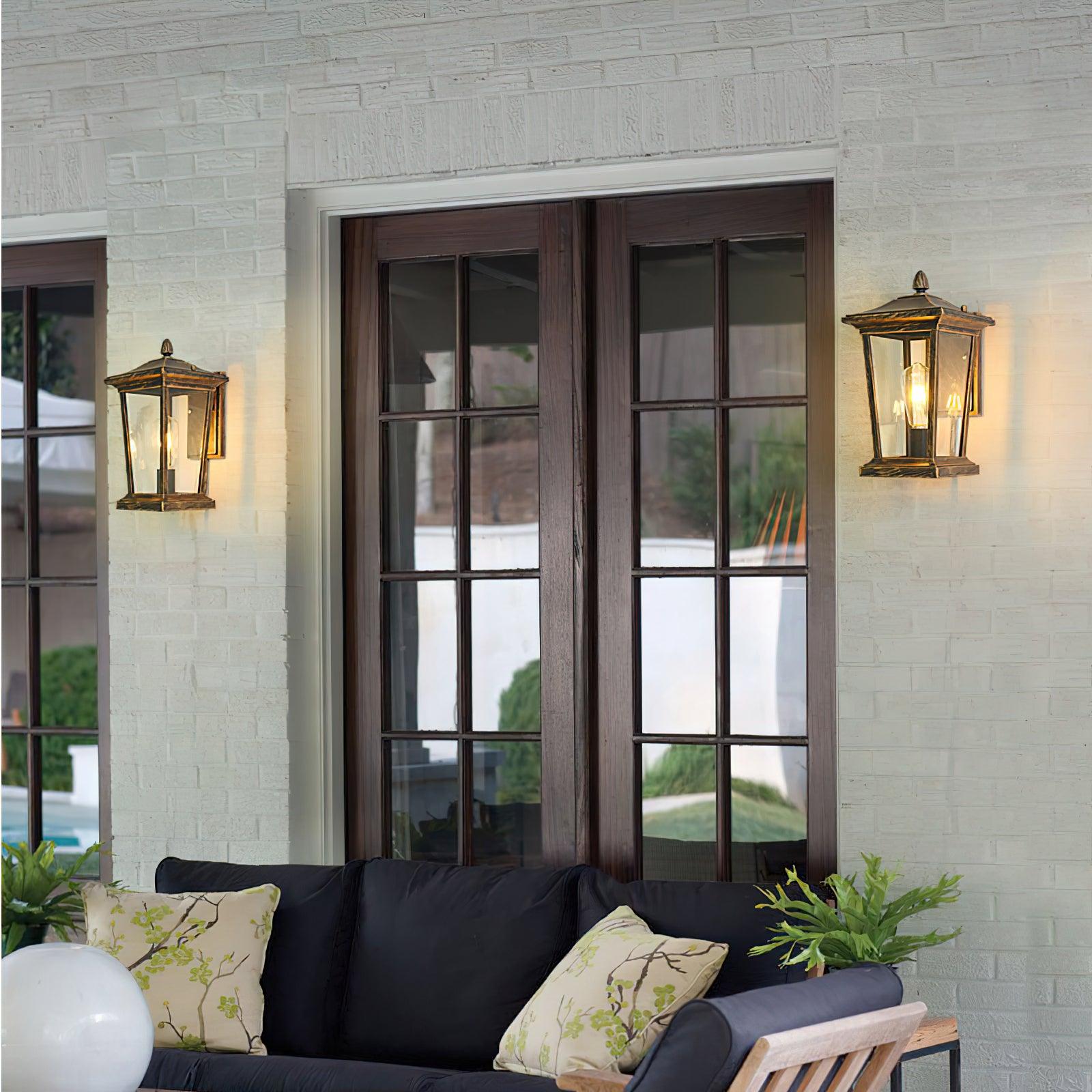 Birdcage Wall Lamp - Vintage LED Light for Courtyard & Balcony