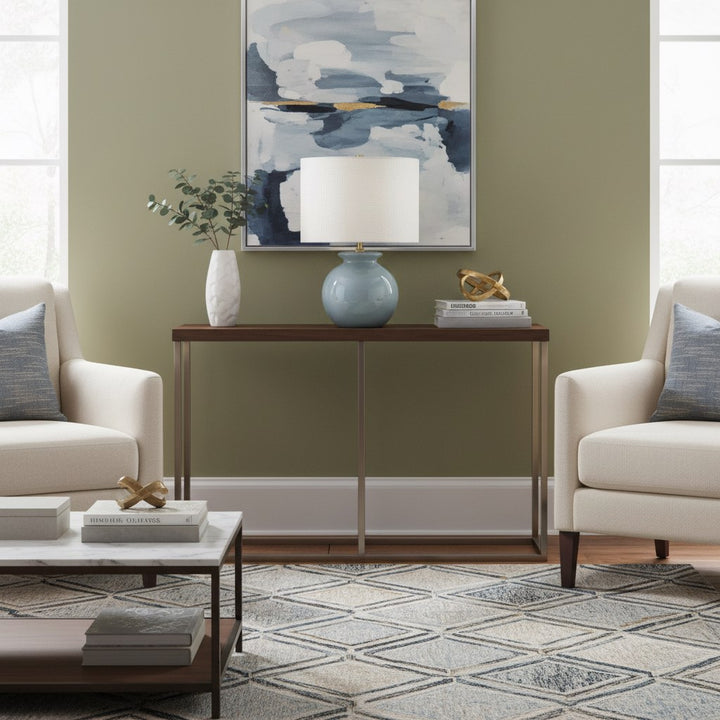 Noria Modern Accent Lamp - Globe Ceramic for Bedroom and Study