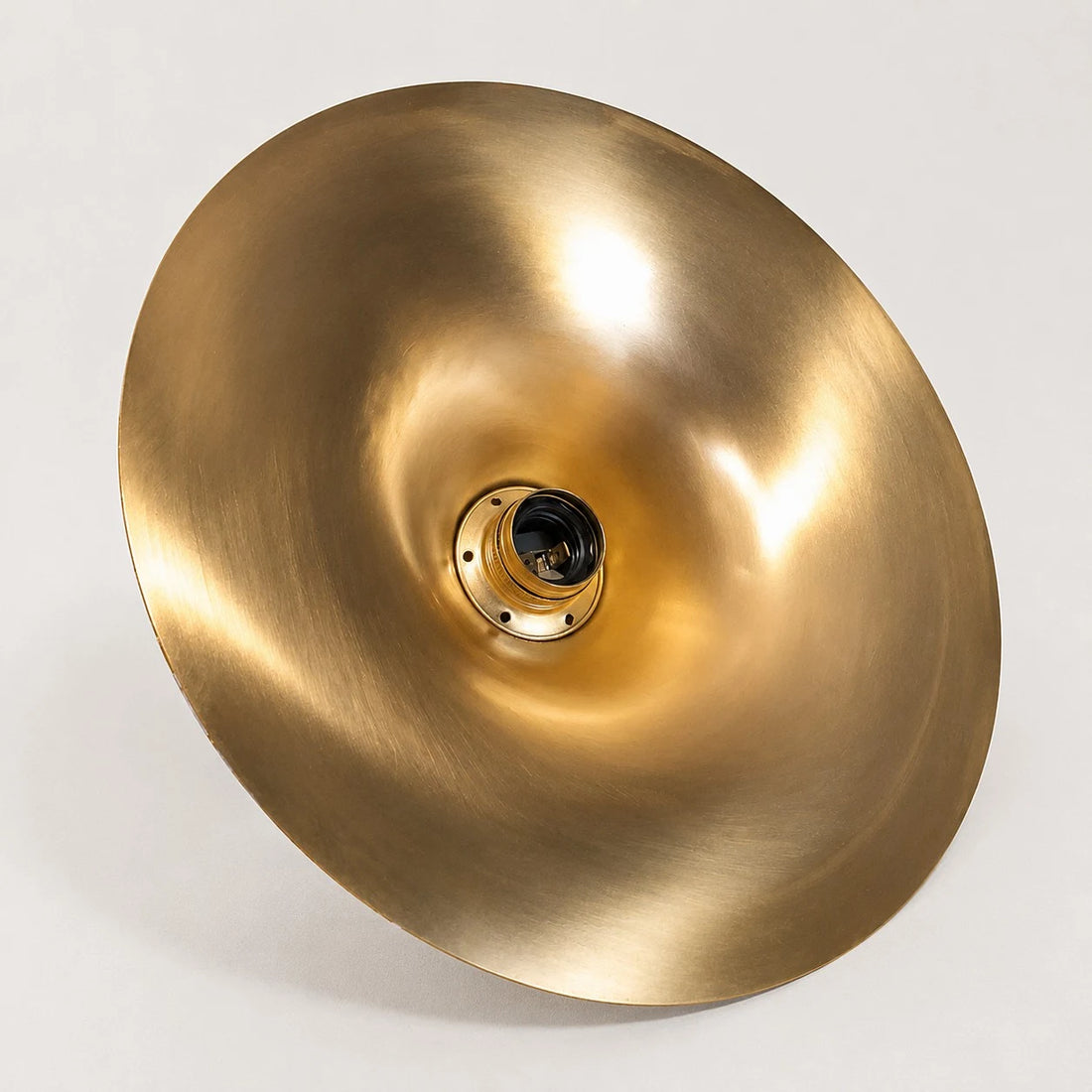 Brushed Brass Umbrella Pendant Light