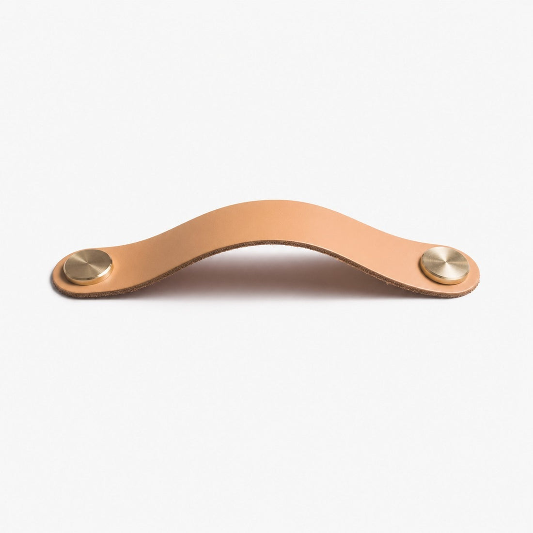 Cowhide leather and brass cabinet pull handle color and size option