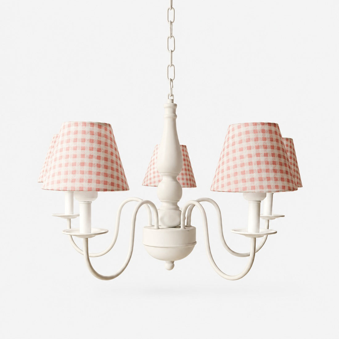 Colorful Fabric Shade 5-Light Chandelier