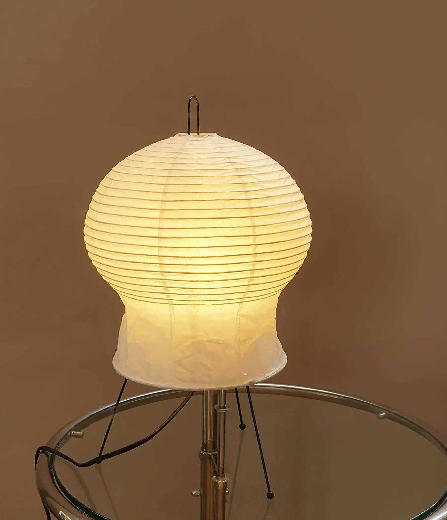 Rice paper Table Lamp - Japanese-Inspired Washi Lamp for Entryway