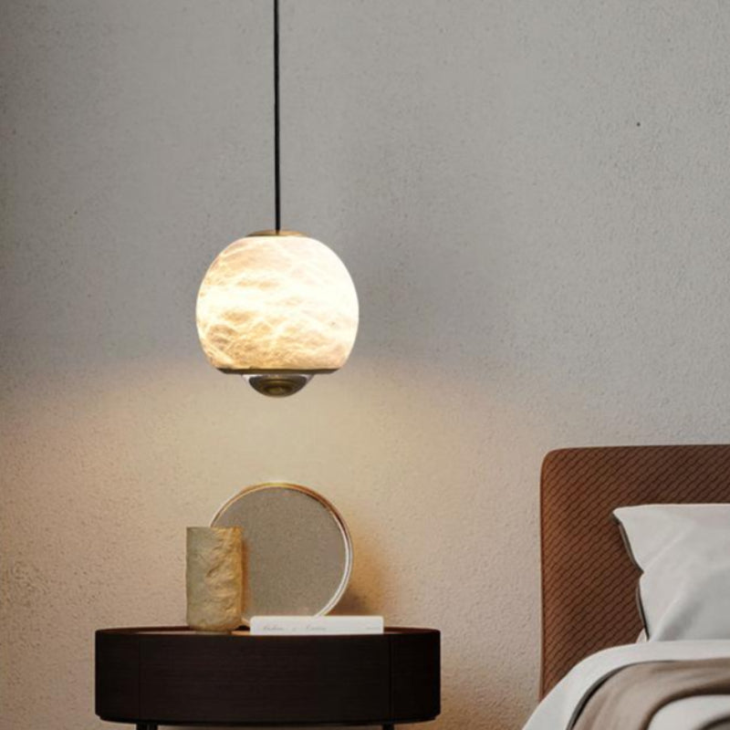 New Chinese Classical Round Joyc Alabaster Pendant Lamp