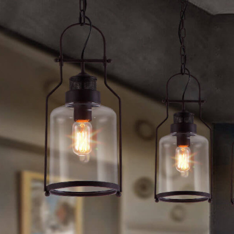 Antikes Eisen im Vintage-Industriestil Pendelleuchte