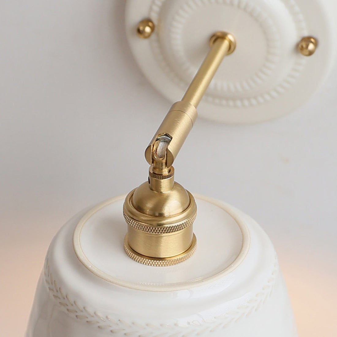 Minimalist Ceramic Bedside Wall Lamp