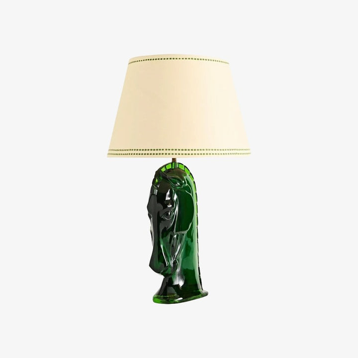 Modo Sculptural Horse Head Table Lamp in Resin – Decorative Table Light for Home Office