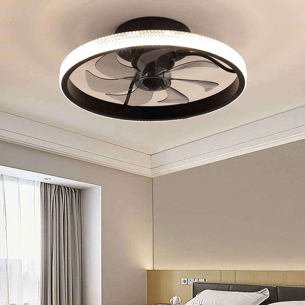Dimmable LED Ceiling Fan – Modern Hardware Light for Home Interiors