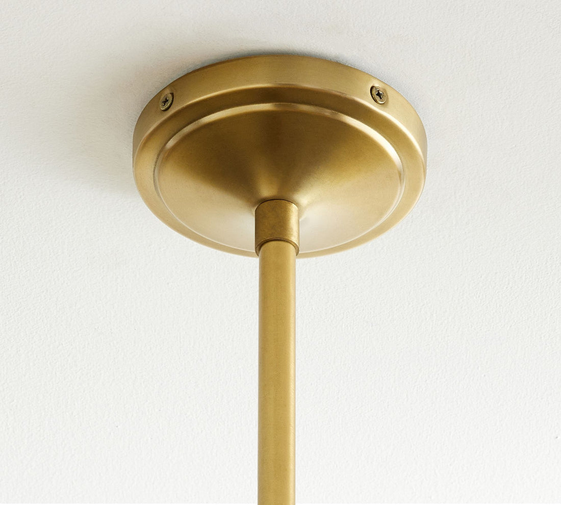 Forvara Rustic Pendant Light - Adjustable Metal Pole Lamp for Kitchen