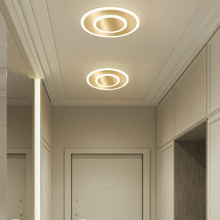 Minimalist LED Ceiling Light - Organic Metal Lamp for Modern Bedroom
