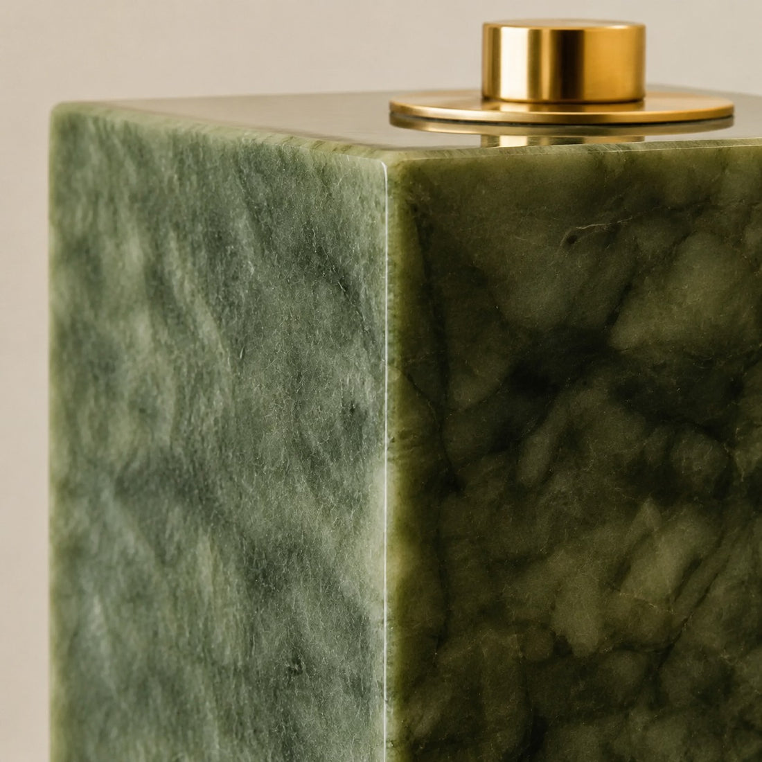 Natural Green Jade Stone Wall Sconce