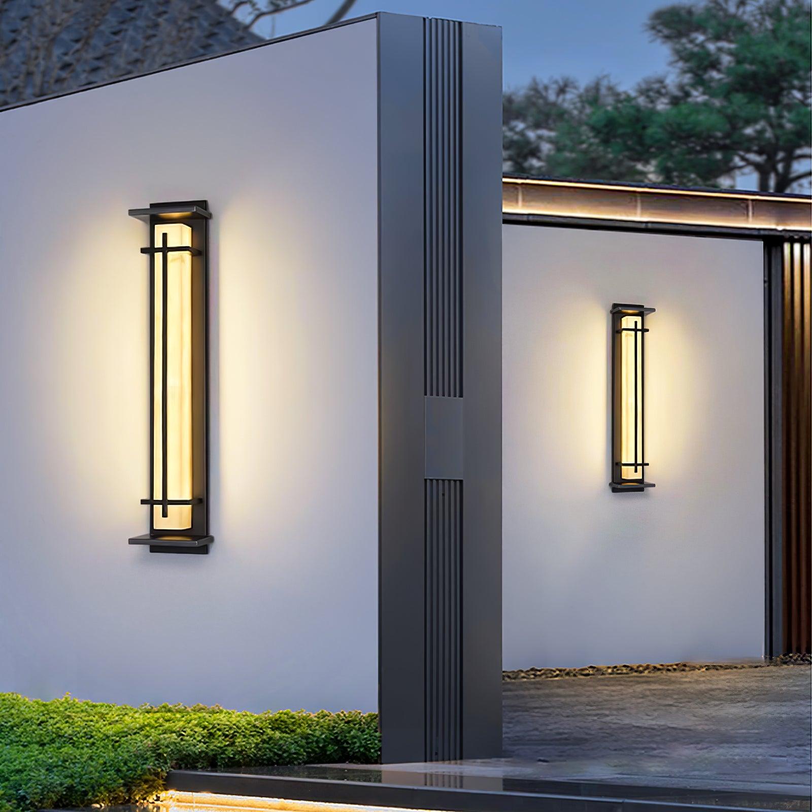 Square Outdoor Wall Light - Waterproof LED Lamp for Garden & Patio