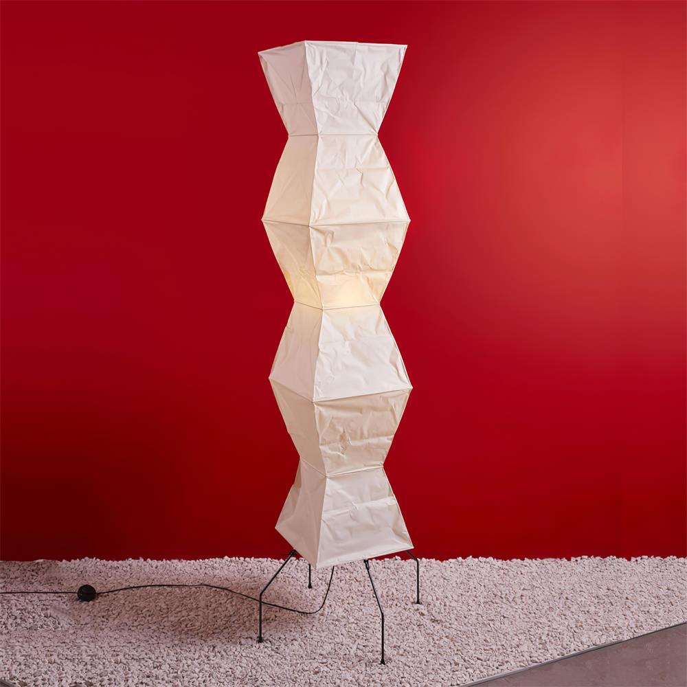 Rice Paper Floor Lamp - Bamboo Frame Soft Light for Living Room