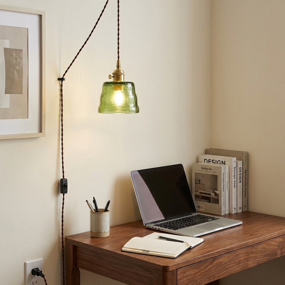 Molded Glass Plug-In Pendant