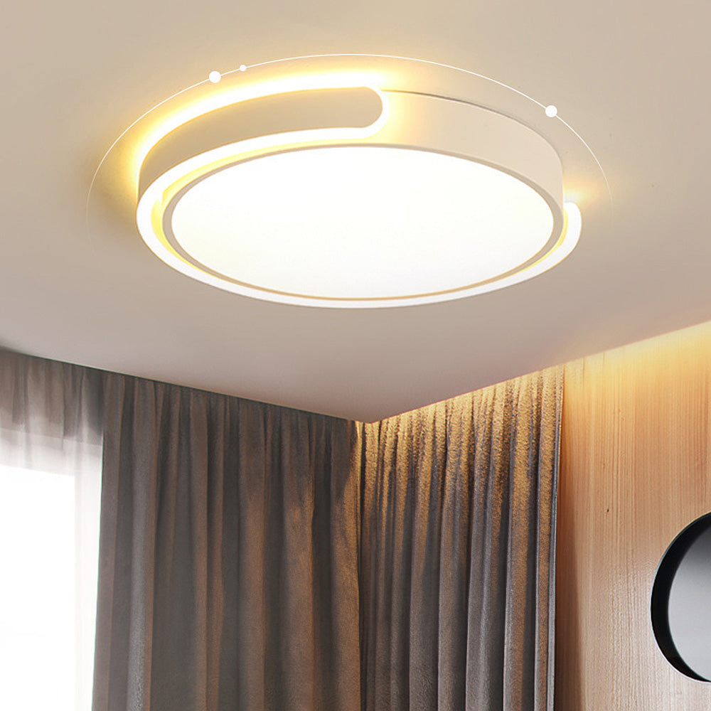 Minimalist LED Ceiling Light – Round Acrylic Fixture for Bedroom