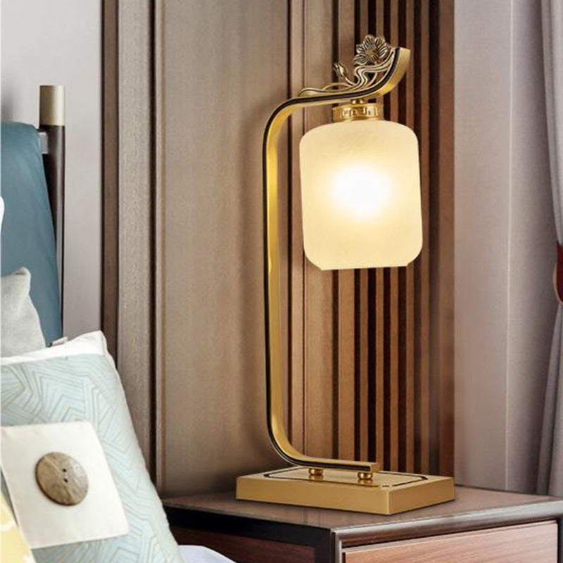 Modern Copper Elegant Lotus Table Lamp