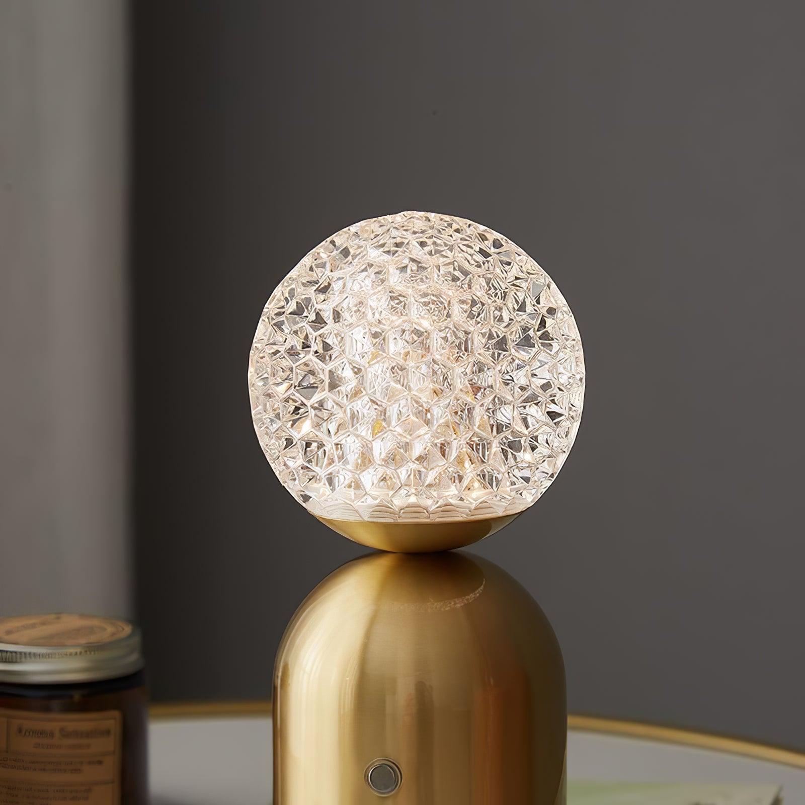 Battery Table Lamp - Modern Acrylic Lampshade Light for Bedroom